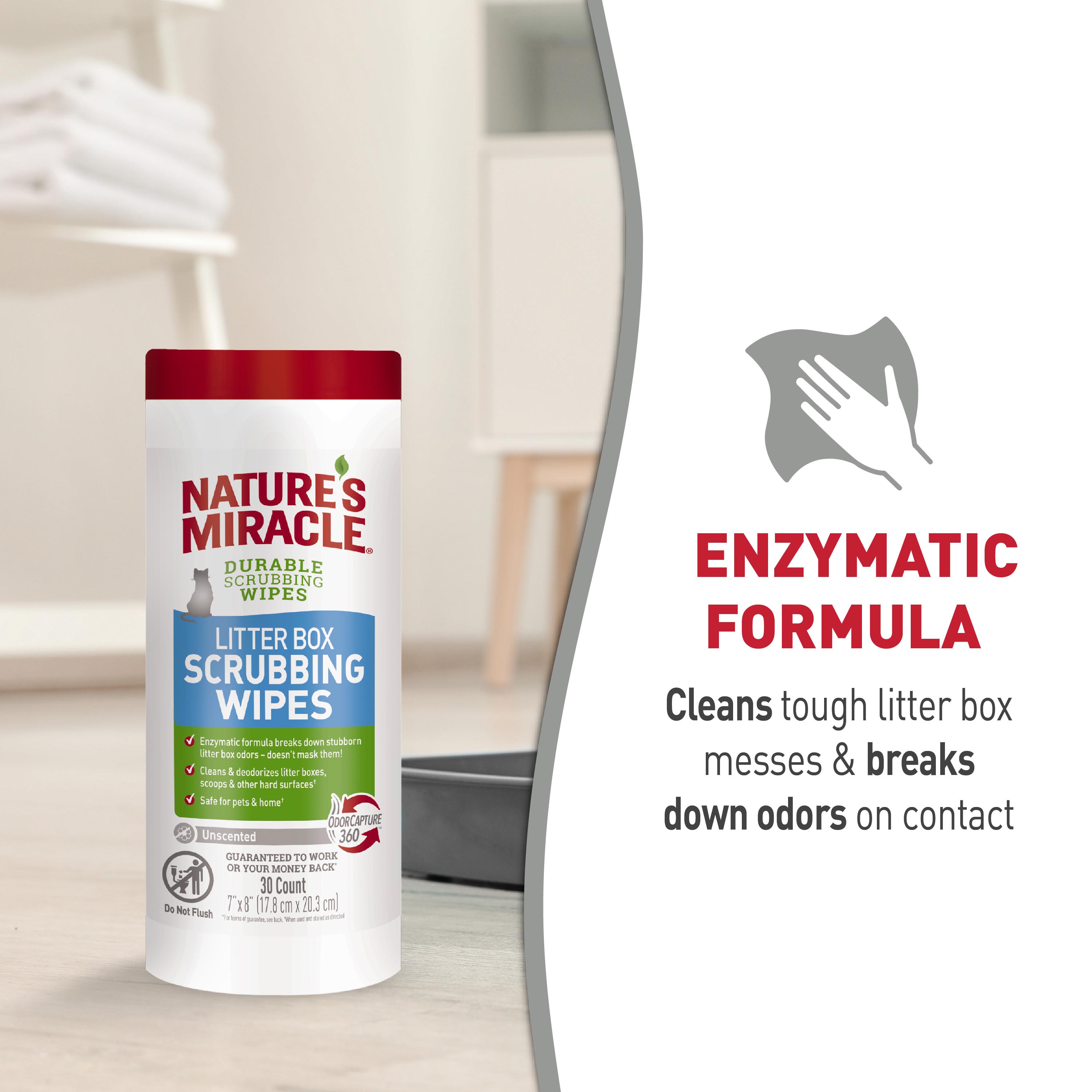 Nature's miracle litter box wipes hotsell